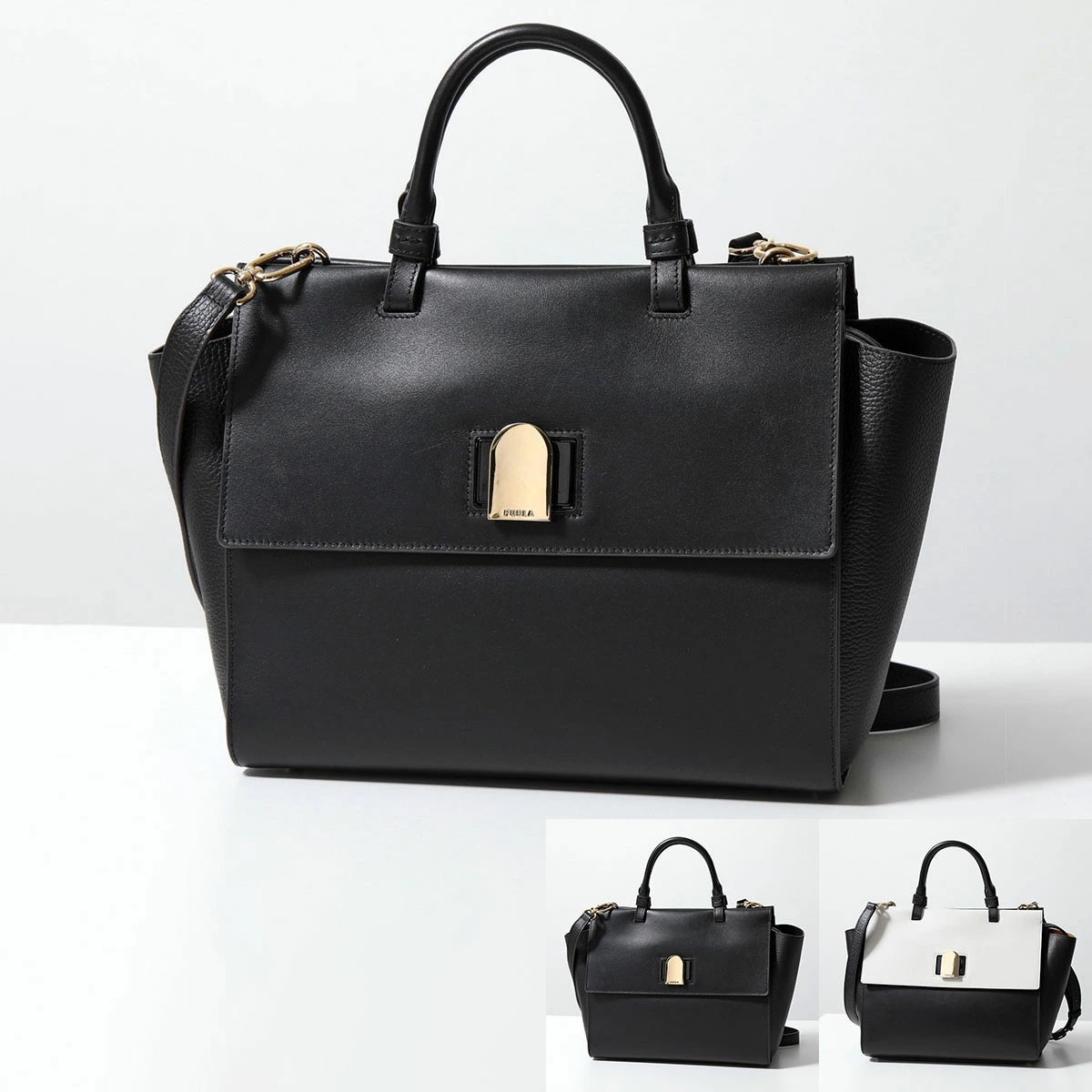 Furla フルラ ハンドバッグ EMMA エマ WB00812 BX0053 BX1588 レディース ショルダーバッグ レザー ロゴ 鞄 カラー2色