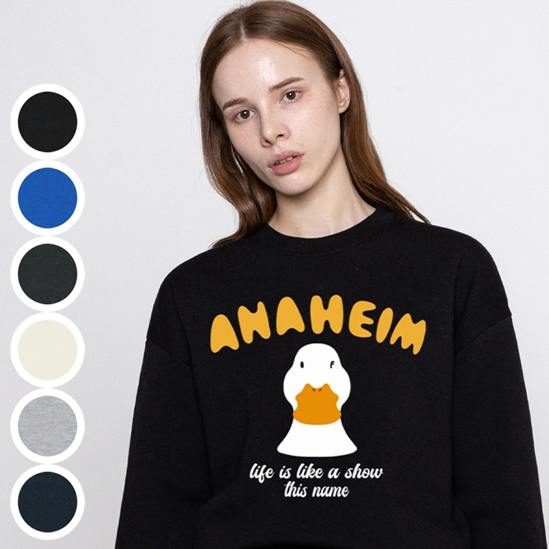 [UNISEX]Duck Face Smile Sweatshirt_6color