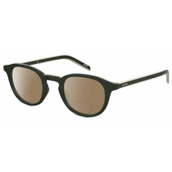 カタログギフトも！ BIFOCAL Polarized Unisex 1029 リーバイスSeasonal Reading 48mm Grey Green Sunglasses サングラス Lens Power:+2.50