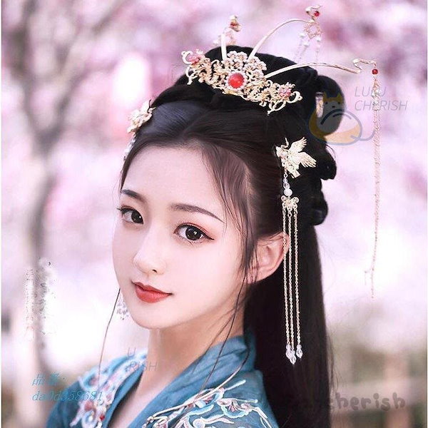 6個 アンティークかんざし 中華風ヘ ック ヘアピンスティック