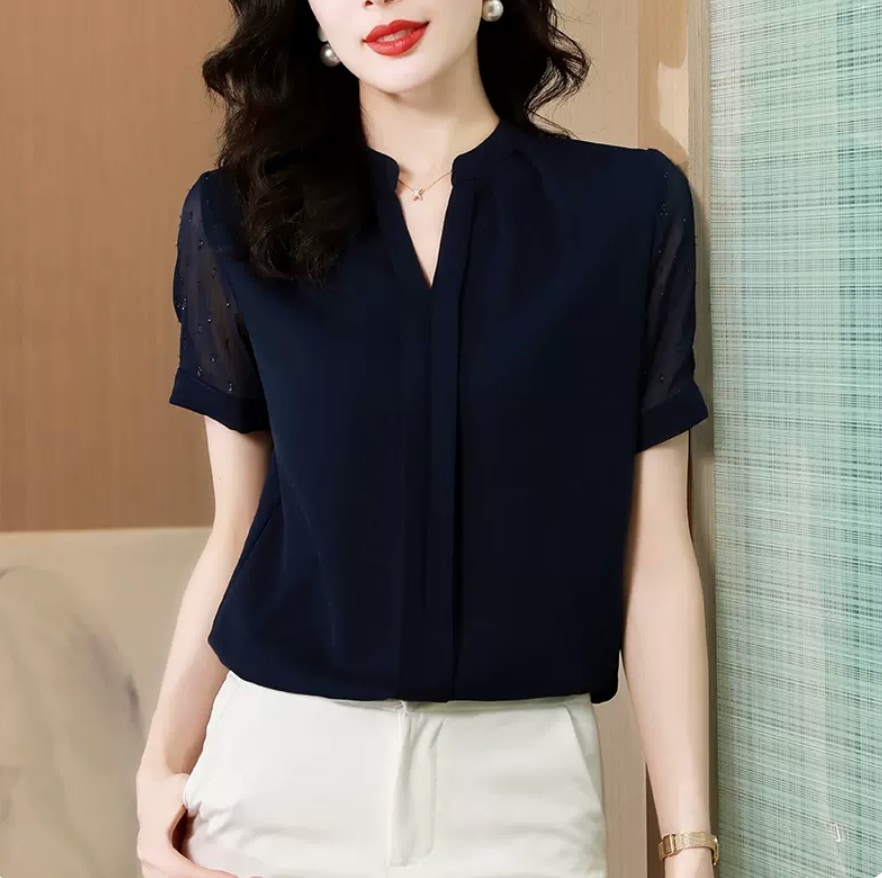 トップス デート シャツ ブラウス カットソー 袖あり 半袖 かわいい 大人可愛い きれいめ シンプル カジュアル 大人 上品 おしゃれ お洒落 主役級 存在感 夏 10代 20代 30代 レディース
