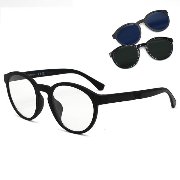 サングラス 0EA4152F 58011W 52 マット クリップオンサングラス アジアンフィット ユニセックス マットブラック クリア 15,696円