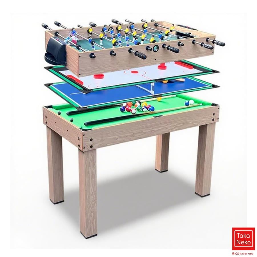 4イン1 マルチゲームテーブル 子供用 テーブルゲーム サッカーゲーム サッカーゲーム マルチゲームテーブル ボードゲーム マルチゲームテーブル プールビリヤー 23,629円