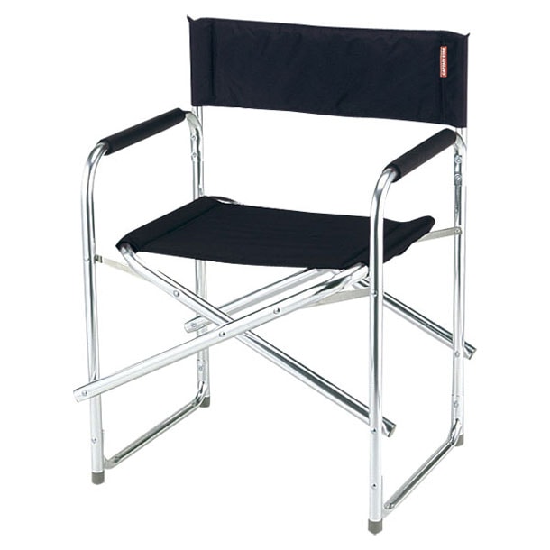 グラシアアルミディレクターチェア(ブラック) M-3802 アウトドアグッズ (M3802)