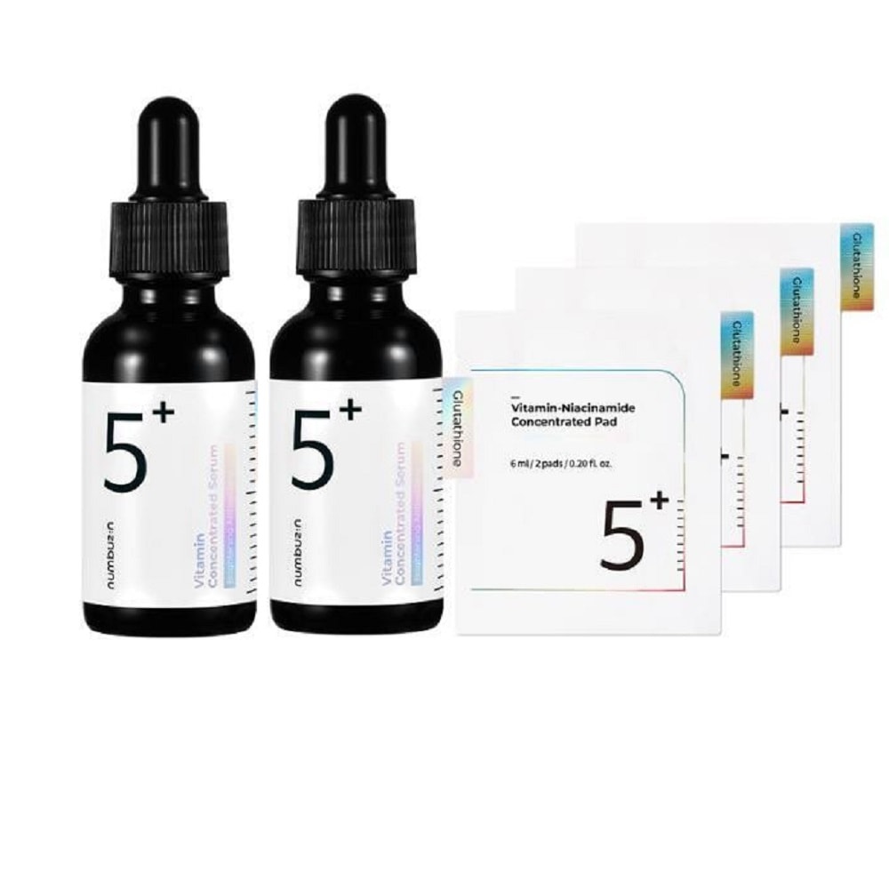 韓国化粧品-ナンバーズイン 5番 グルタチオンC 跡 アンプル 30ml 1+1 くすみ 紫外線 歳月跡 色素沈着 そばかす シミ