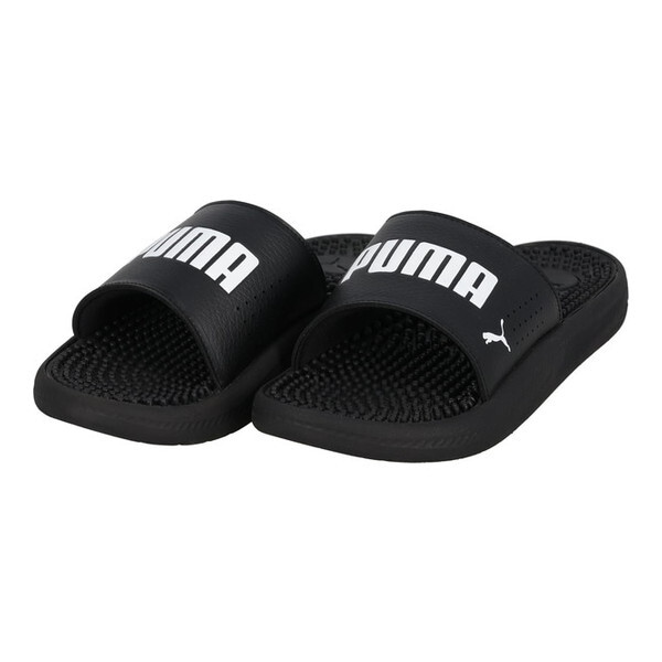 プーマ シャワーサンダル SOFTRIDE スライド マッサージ 26.0cm 383062 01 プーマブラック×プーマホワイト 4,625円