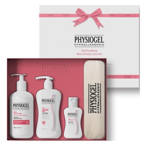 レッドスーディングボディケアギフトセットショッピングバッグ 6,367円