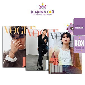 [和訳付き]VOGUE KOREA 2023年 4月号 3種 SET JIMIN BTS ポスター先着順贈呈