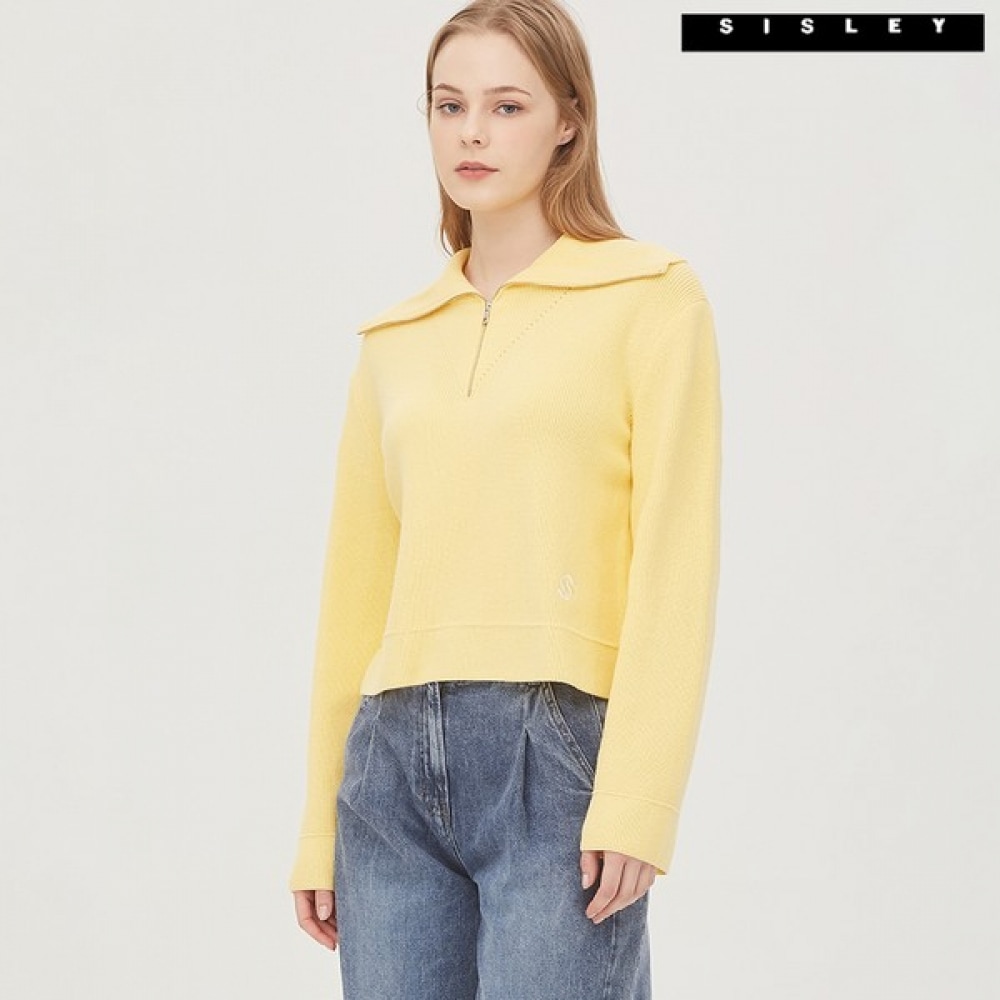 (シスレー) シスレーハッチワイドカラーニット SAKP16311_YE