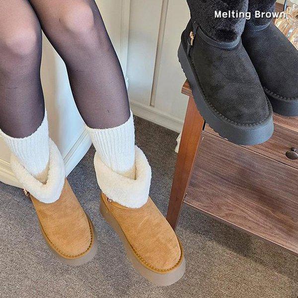 レディース冬ブーツ スエード ショートブーツ SS60