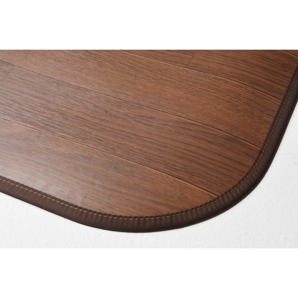 350114411 木目調消臭ダイニングラグ ニオクリン ダークブラウン 180240cm メーカー直送