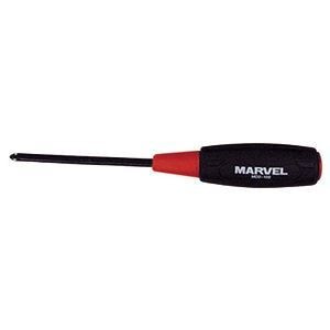 （まとめ）ソフトグリップ プラスドライバー +2/軸長100mm5セット マグネット入り マーベル MD+2-100