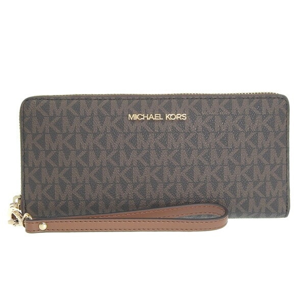 マイケルコース 長財布 ラウンドファスナー レディース アウトレット ブラウン シグネチャー MICHAEL KORS 35F8GTVT3B-BROWN 10,296円