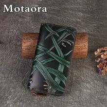 Mortora-女性のためのヴィンテージ本革の財布カードホルダー牛革手作り新しい2023