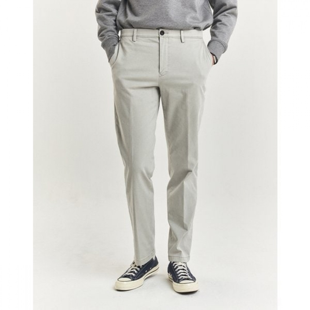 [24FW] [フォルガローラス] [ストレート] グレーツートンテクスチャードパンツ HZPA4F232G1 14,279円