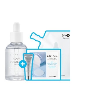 アクア スクアラン セラム 50ml アワーズ 企画 (+50ml リフィル + 水分クリーム 10ml + カーミングパッド 2枚)