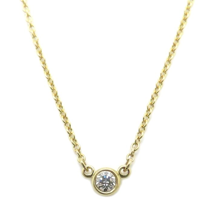 バイザヤード ネックレス 1Pダイヤモンド エルサペレッティ K18YG イエローゴールド レディース/294991【中古】