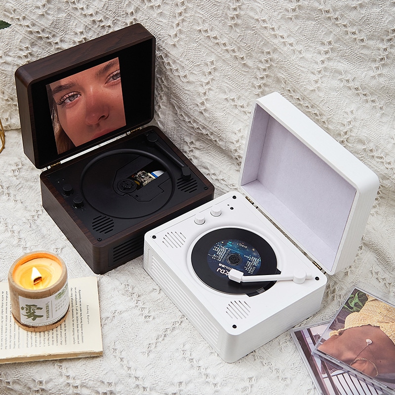 スポット外国貿易新製品ポータブル木製会社クリエイティブギフト Cd プレーヤーハイファイアルバムレトロ Cd プレーヤー