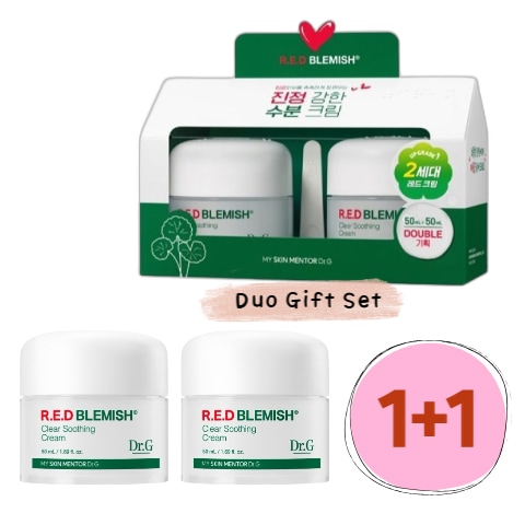 【CICA】レッドブレミッシュクリアスージングクリーム 50ml+50ml デュオ ギフトセット /韓国コスメ / 水分クリーム/鎮静クリーム/ニキビ肌/敏感肌/しっとり/うるおい