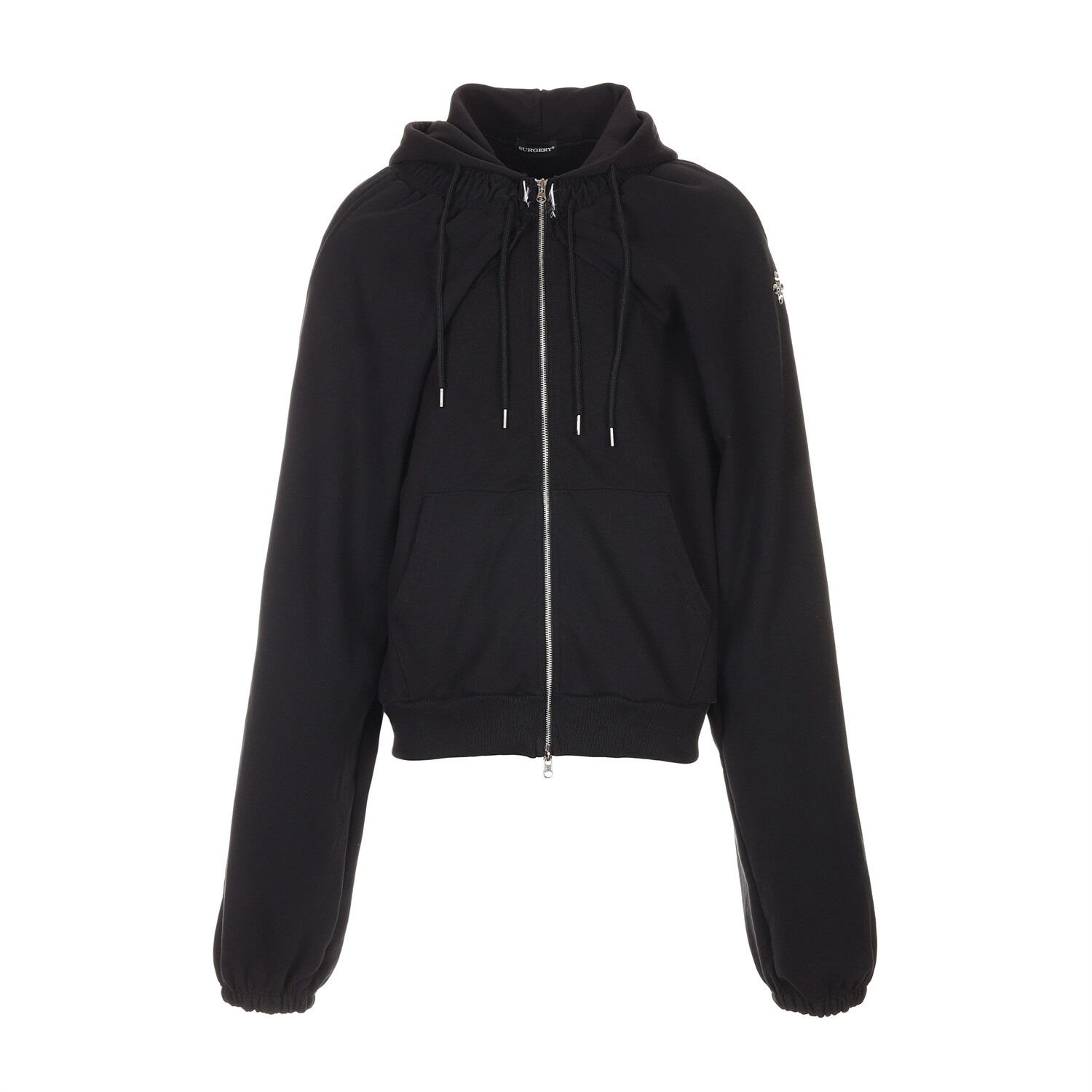 【SURGERY】 SURGERY PANTS SLEEVES REMAKE HOOD JACKET : BLACK