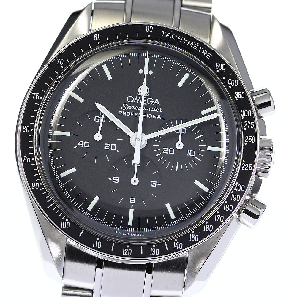 オメガ OMEGA 3574.51 スピードマスター アポロ17号 クロノグラフ 手巻き メンズ 良品 箱・保証書付き_804726【中古】