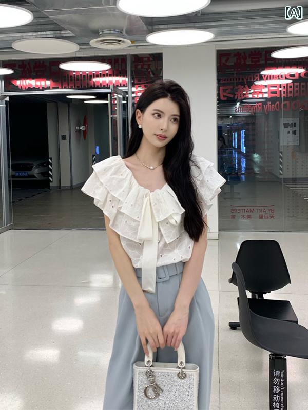 トップス レディース 上品 おしゃれ カジュアル スリム 白 ワンショルダー シャツ 夏