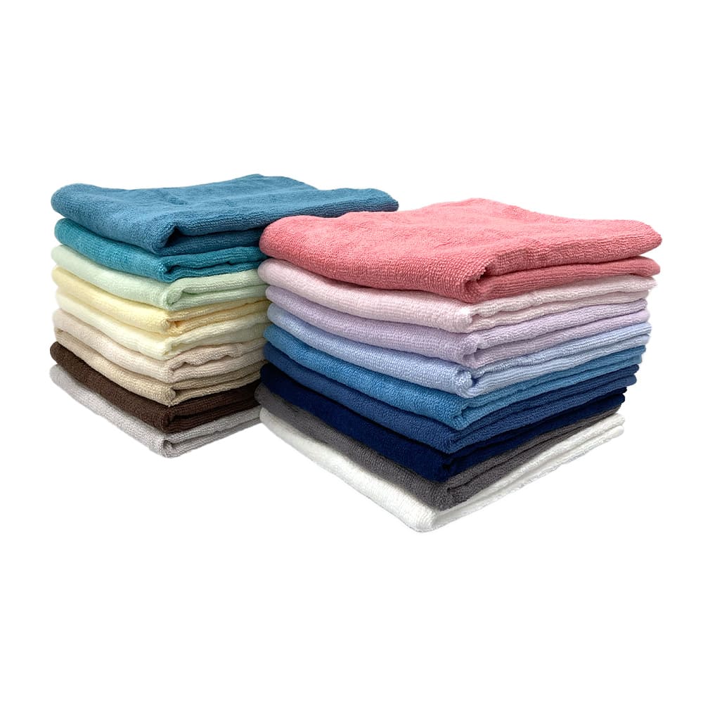 8年タオル 綿100% 薄手 速乾 高吸水 耐久性 かさばらない フェイスタオル 20枚