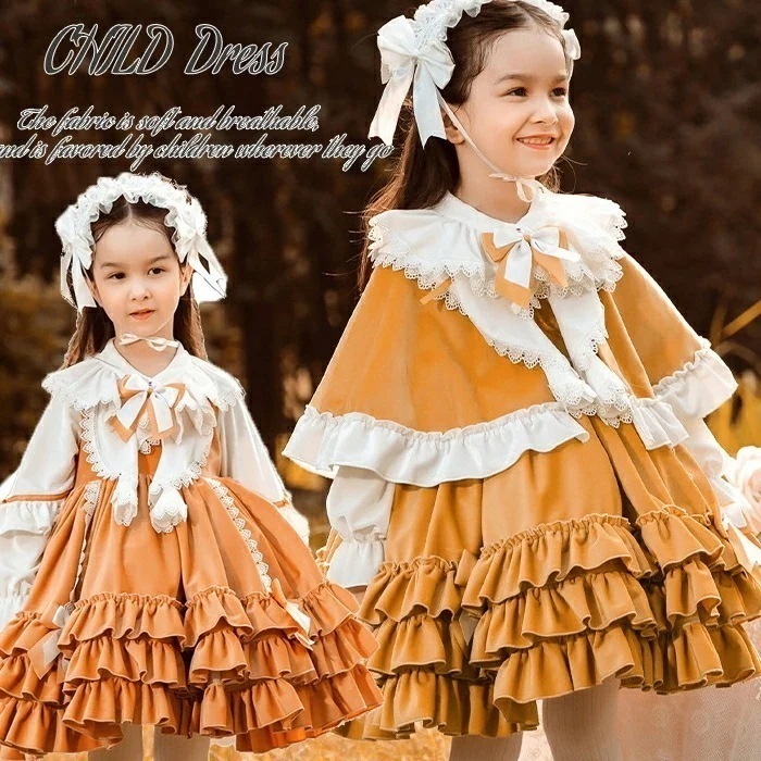 新品限時!優!惠!A513ロリータワンピース 女子 ボレロ 羽織物 子供服 プリンセスドレス キッズドレス ベビーロリータドレス 可愛い 赤ちゃん お宮参り 結婚式 ピアノ発表会 誕 七五三 Loli