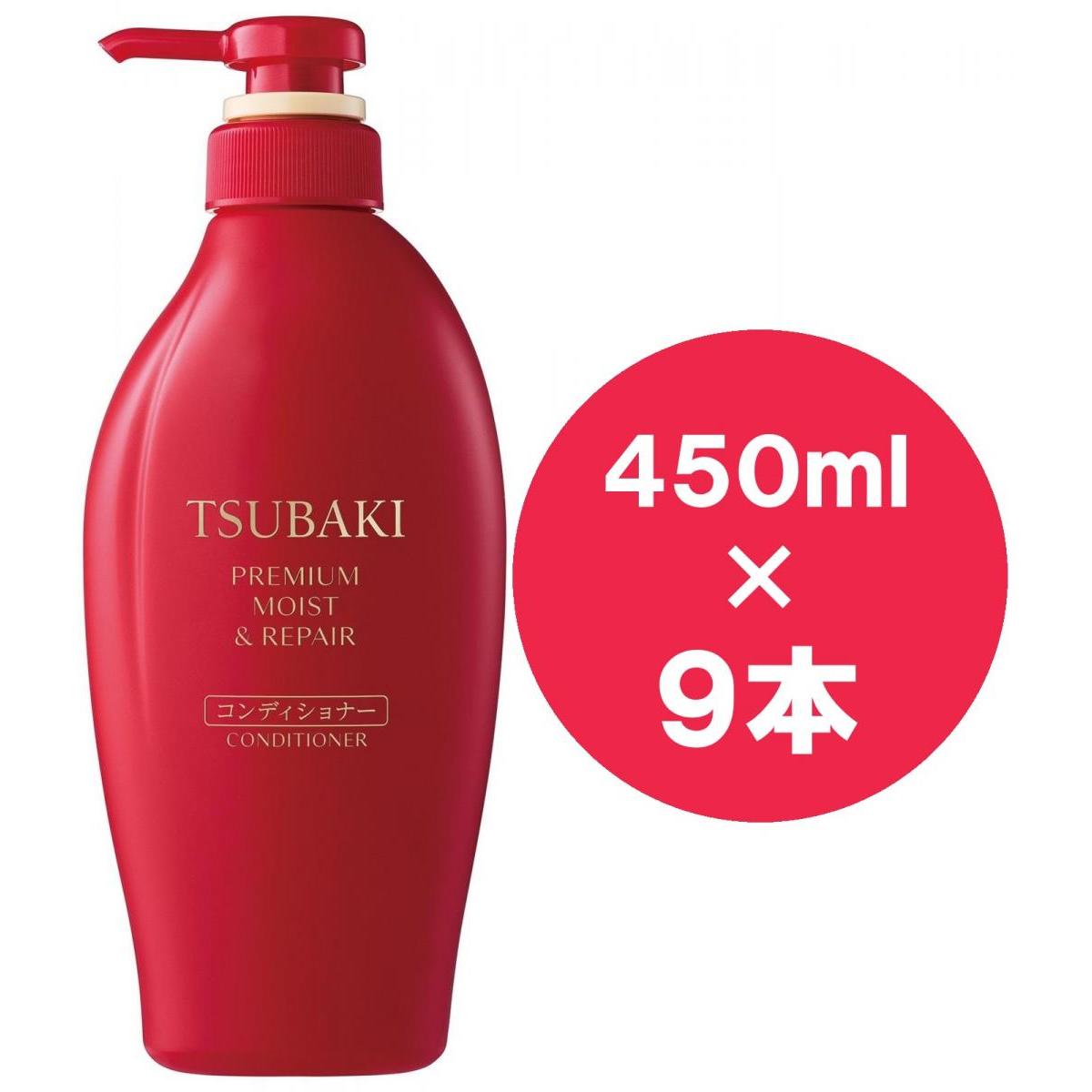 【まとめ買い】ファイントゥデイ ＴＳＵＢＡＫＩ　プレミアム　モイスト＆リペア　コンディショナー 450ml×9本