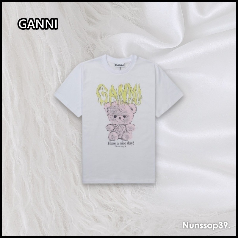 GANNI テディ リラックスフィット Tシャツ 11,858円