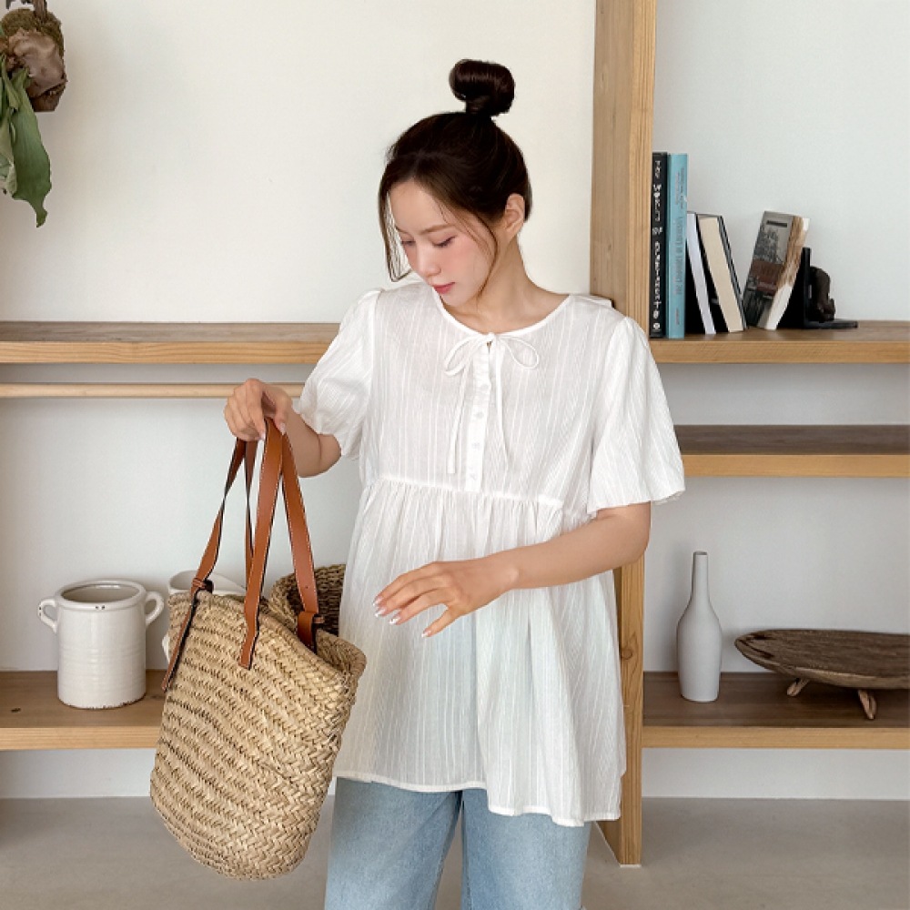 (JSTYLEのイーブレット) イーブレットトーブコットンレイヤードパフブラウス JSTYLE