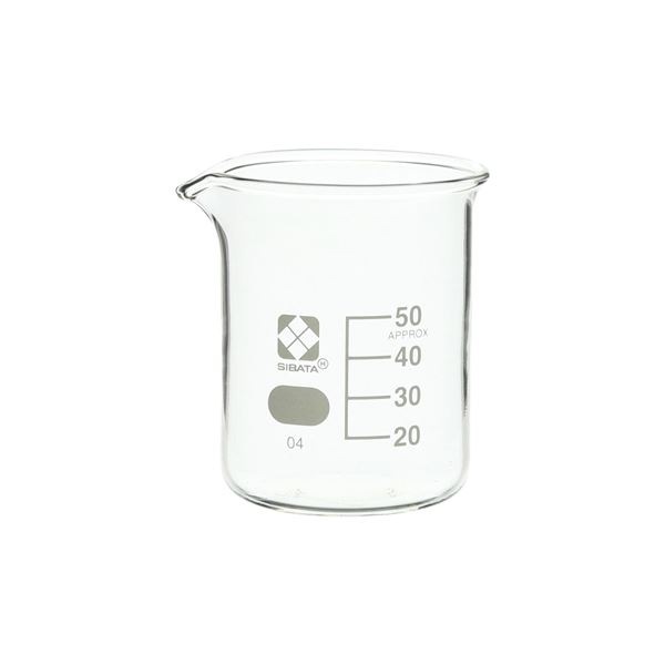 ビーカー 目安目盛付 50mL 10入 [010020-50A]