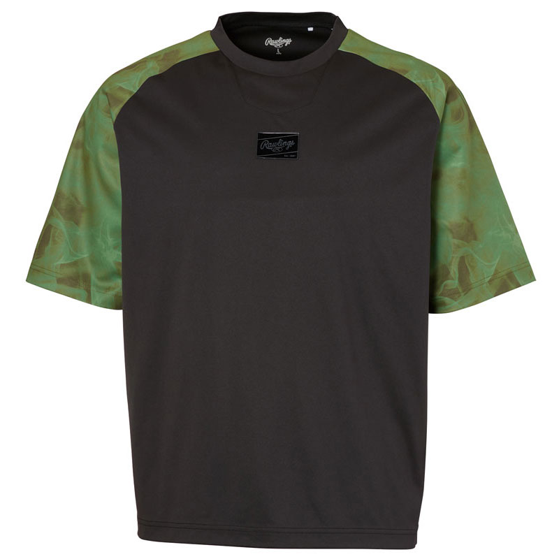 HYPER FIELDショートスリーブレイヤー 半袖シャツ ブラック/オリーブ 24SS AOS14HF01S