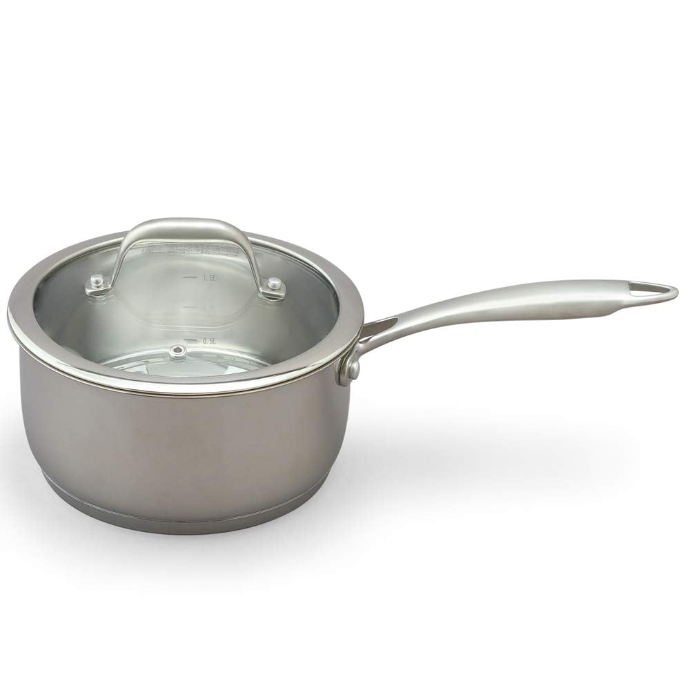 アイリスオーヤマ 片手鍋 18cm ガス火/IH対応 食器洗浄対応 お手入れ簡単 ステンレス/シルバー SP-P18