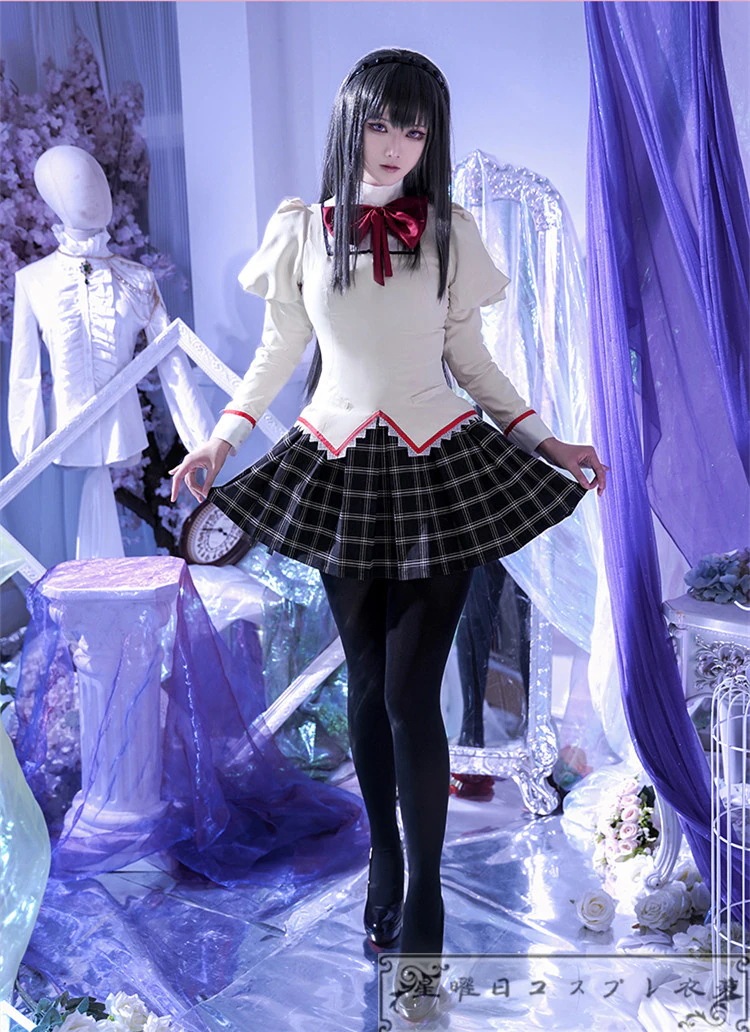 在庫品 魔法少女まどかマギカ 鹿目まどか 暁美ほむら 佐倉杏子 巴マミ 美樹 さやか コスプレ衣装 コスチューム ハロウィン 変装 仮装