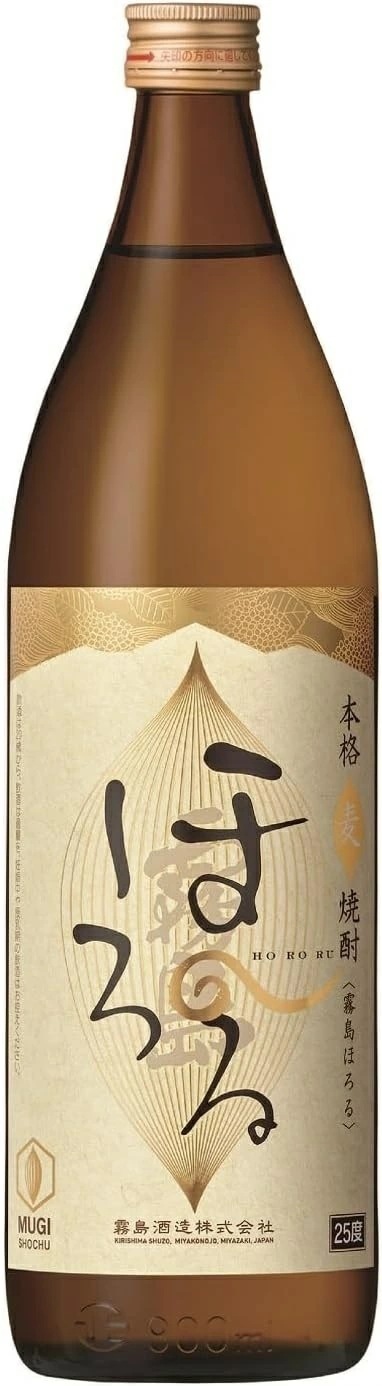 【送料無料】霧島酒造 麦焼酎 霧島ほろる 25度 900ml×1ケース/12本