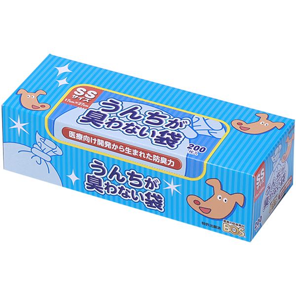 （まとめ）うんちが臭わない袋BOSペット用箱型SS200枚(×5セット) 6,733円