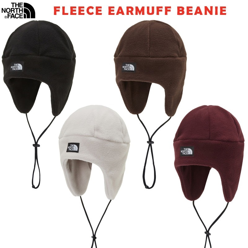 韓国正規品保証 関税負担なし NE3BP54A FLEECE EARMUFF BEANIEデイリー 基本 着装 男子 女子 人気 韓国 ファッション 男女共用 アウトドア