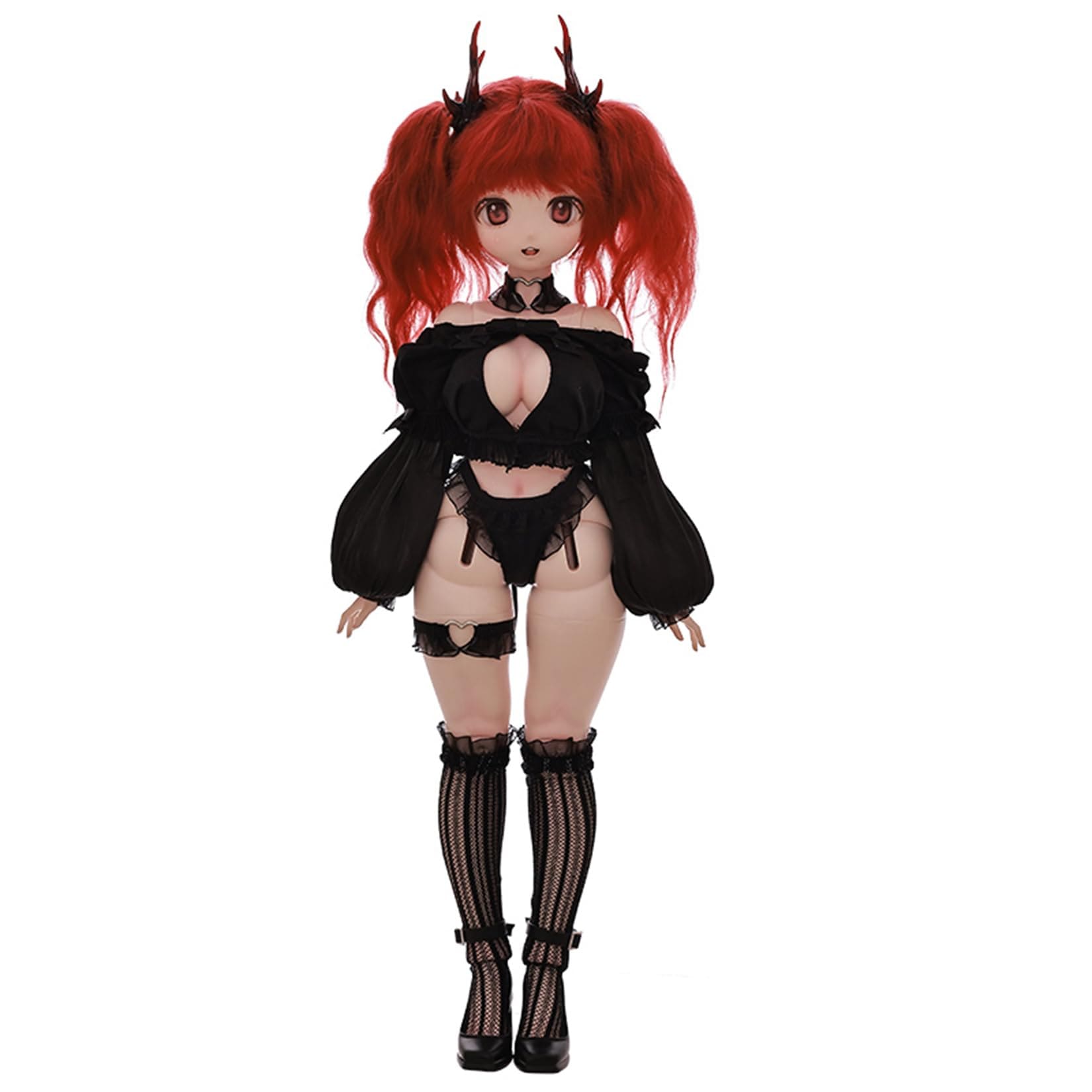 shuga fairy 1/4 スケール 球体関節人形 女 sakiya 咲 悪魔 セクッシー BJDドール 可動 フィギュア 身長44CM メイク済み 仮装でき 可愛い 樹脂 服セット