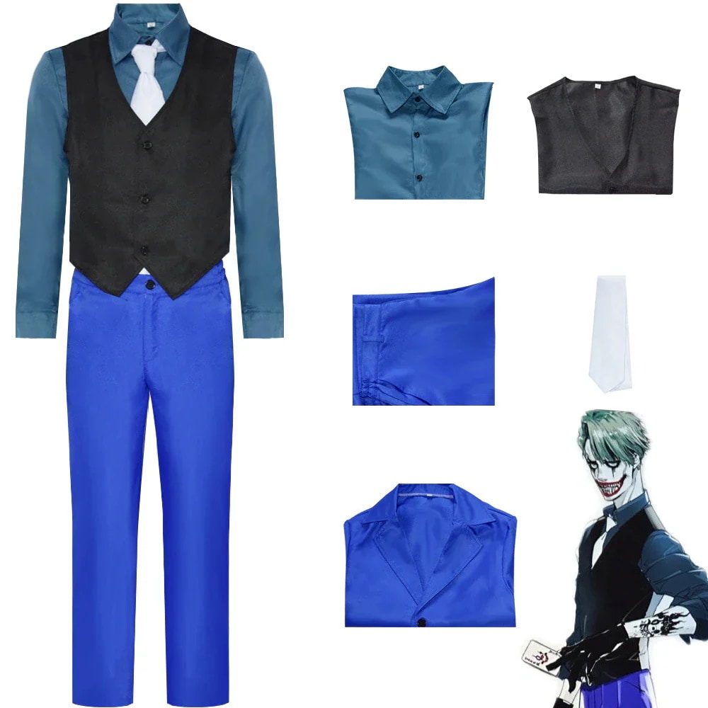 異世界スーサイドスクワッド Harley Quinn コスプレ 自殺分隊 制服 スーツセット 舞台着 ハロウィン ジョーカー 変装 仮装 イベント クリスマス コスチューム 学園祭期間限定30％