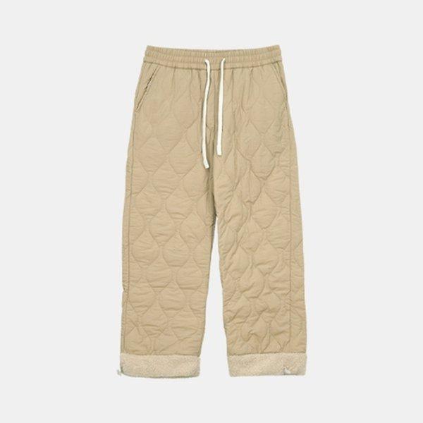 女性の冬のウールフリース裏地キルティング防寒キルティングフリース保温パッド...