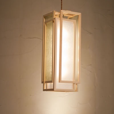 新洋電気 和風照明 和室 ペンダントライト 旬 shun-L 白×銀鼠 AP850-B【送料無料】