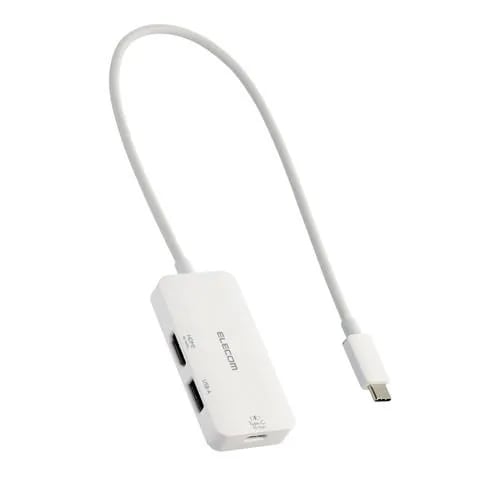 エレコム DST-C31WH ドッキングステーション3in1充電+映像出力Windows mac対応 ホワイト