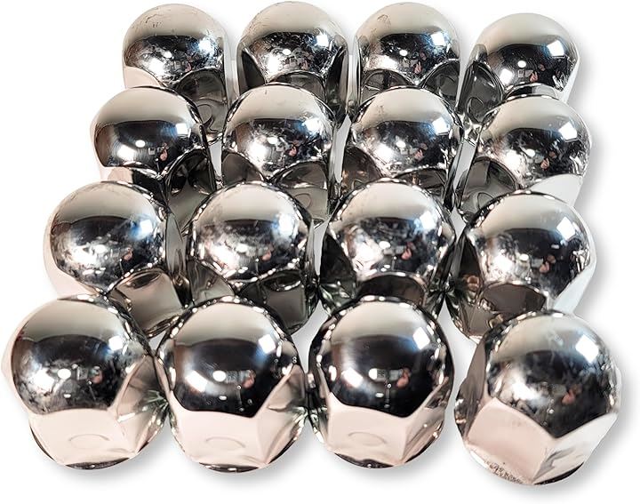 ナットキャップ ステンレス製 フラットボトム JIS41mm 高さ52mm カバー 鏡面仕上げ 6/8穴用 大型 トラック ダンプ デコトラ カスタム 汎用品(16個セット(+予備)) 5,351円