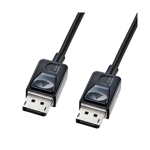 (まとめ) サンワサプライDisplayPortケーブル 1m ブラック KC-DP1K 1本 (×5セット)
