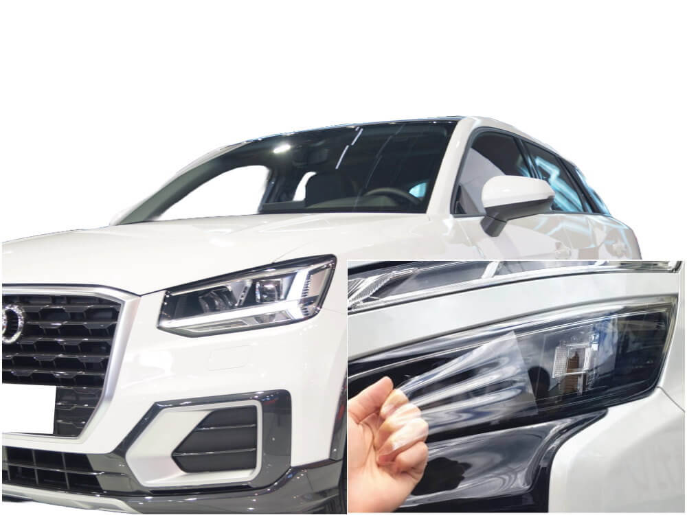 ヘッドライトプロテクションフィルム (アウディ Q2) 車種専用 カット済み 左右セット ヘッドライト保護 7,642円
