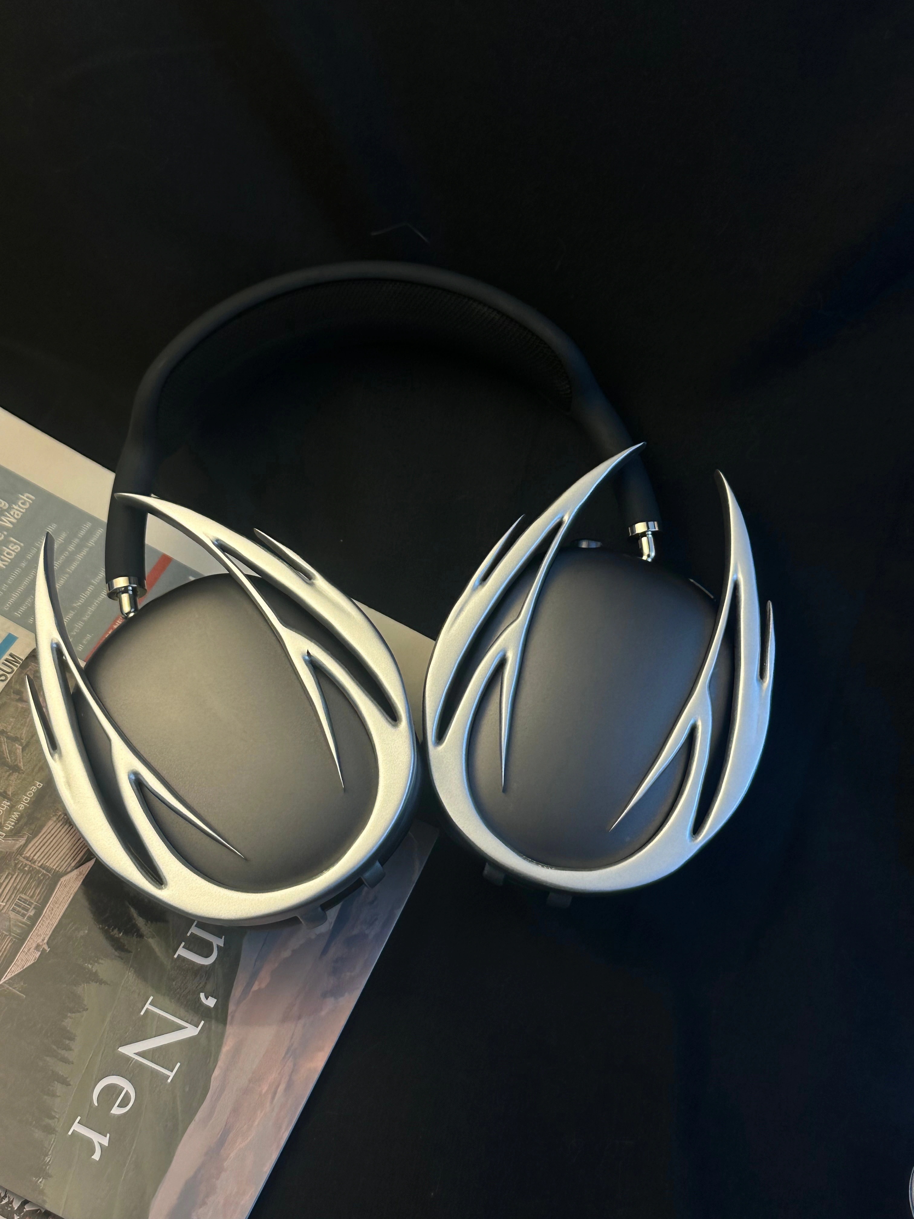 電子シンボル Apple Airpodsmax 保護ケース保護カバーイヤホンシェル装飾写真撮影シンプル Apm シェル Xiaohongshu 人気 3d 印刷ニッチ