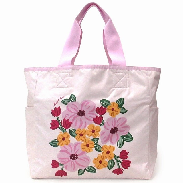 LeSportsac レスポートサック バッグ LG REVERSIBLE TOTE PINK BLOOMS TOTE リバーシブル トートバッグ 1254 HC36