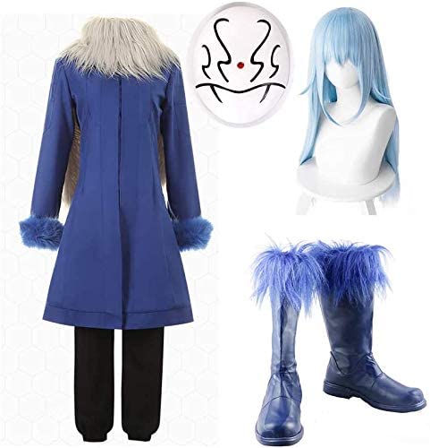 コスプレ衣装 ウィッグ 靴 マスク付き リムル テンペスト 転生したらスライムだった件 転スラ　Cosplay イベント パーティー 変装 演出服 祝日 贈り物 クリスマス パーティー 文化祭