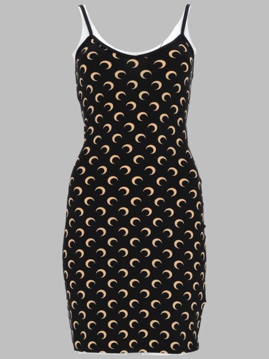 MARINE SERRE Women Dresses WDR485A CJER0001IT99 BLACK